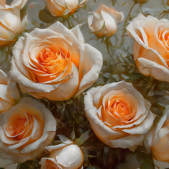 Roses on High - Mint by Michelle decoupage papier