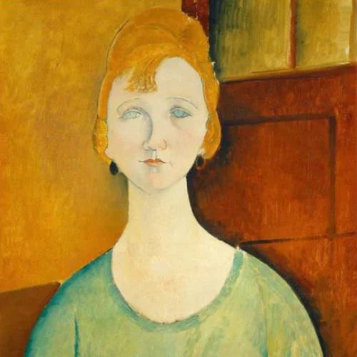 Woman In A Green Top - Mint by Michelle decoupage papier