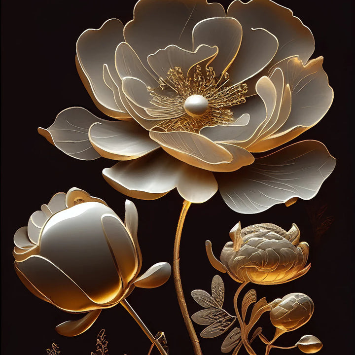 Golden Bloom 2 - Mint by Michelle decoupage papier