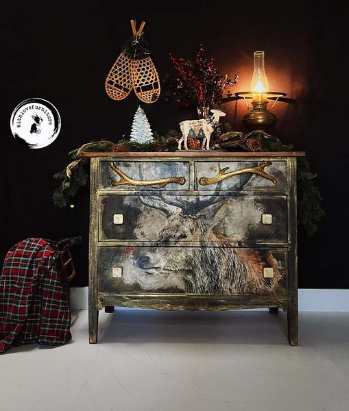 Yes, Deer - Mint by Michelle decoupage papier