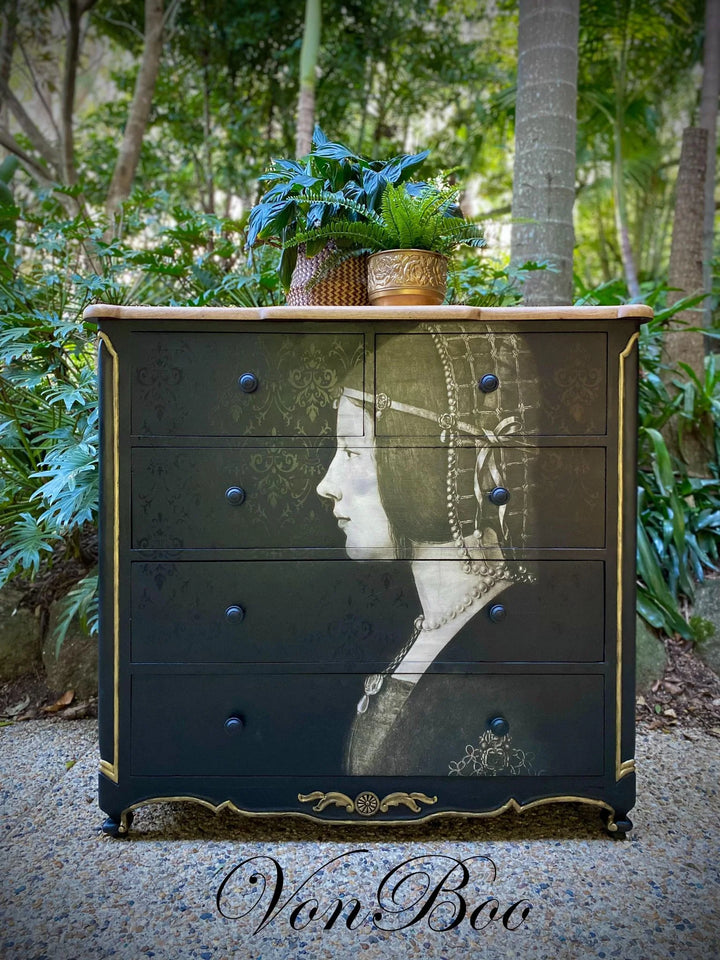 Leonardo's Lady  - Mint by Michelle decoupage papier