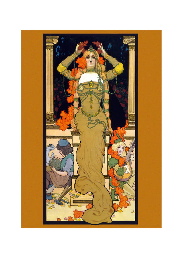 Mustard Nouveau - Mint by Michelle decoupage papier