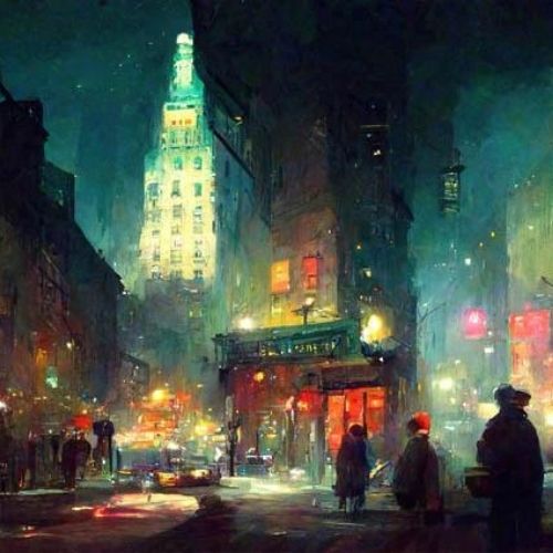 New York, New York - Mint by Michelle decoupage papier A1