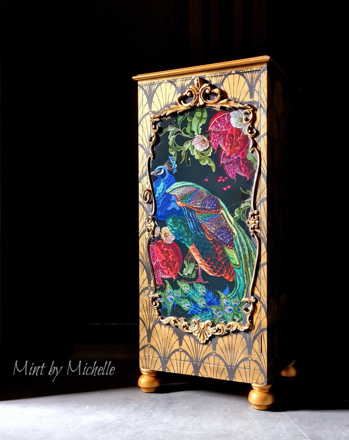 Peacock - Mint by Michelle decoupage papier A1