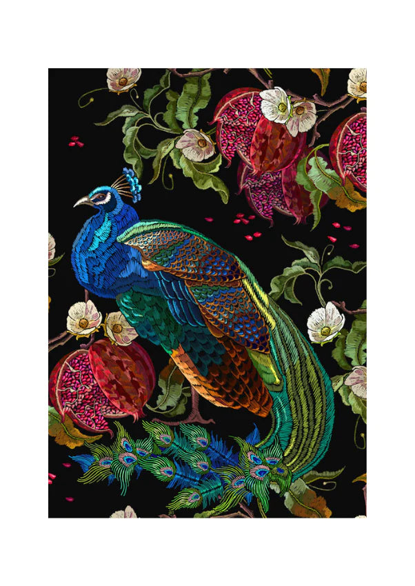 Peacock - Mint by Michelle decoupage papier A1