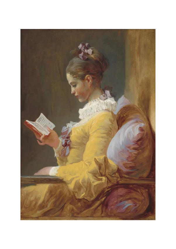 Young Girl Reading - Mint by Michelle decoupage papier A1