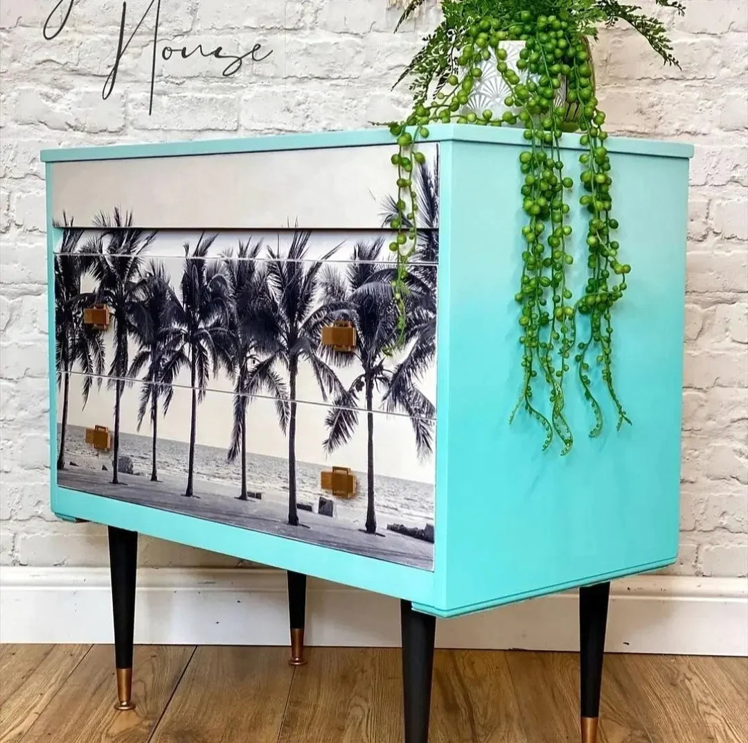 Palm Trees - Mint by Michelle decoupage papier A3