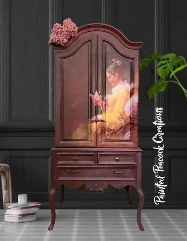 Young Girl Reading - Mint by Michelle decoupage papier A1