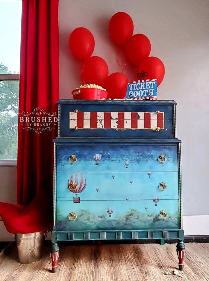 Air Balloons - Mint by Michelle decoupage papier