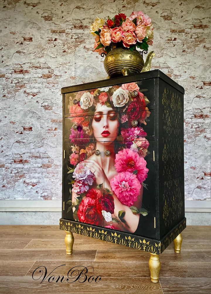 Baroque Flowers- Mint by Michelle decoupage papier