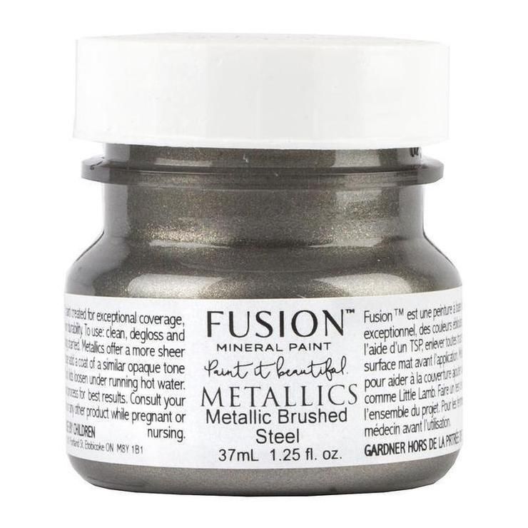 Fusion Mineral Paint Metallics - BRUSHED STEEL