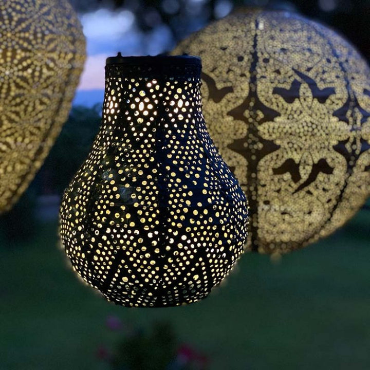 Lumiz Solar Lampion - Bulb 16cm Ikat (Petrol)