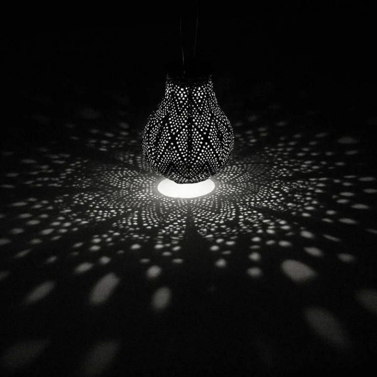 Lumiz Solar Lampion - Bulb 16cm Ikat (Petrol)