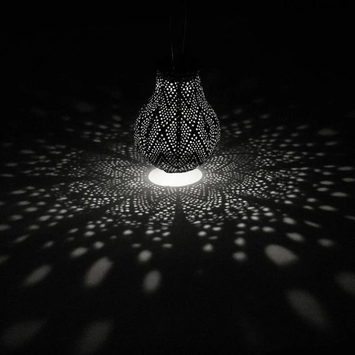 Lumiz Solar Lampion - Bulb 16cm Ikat (Petrol)