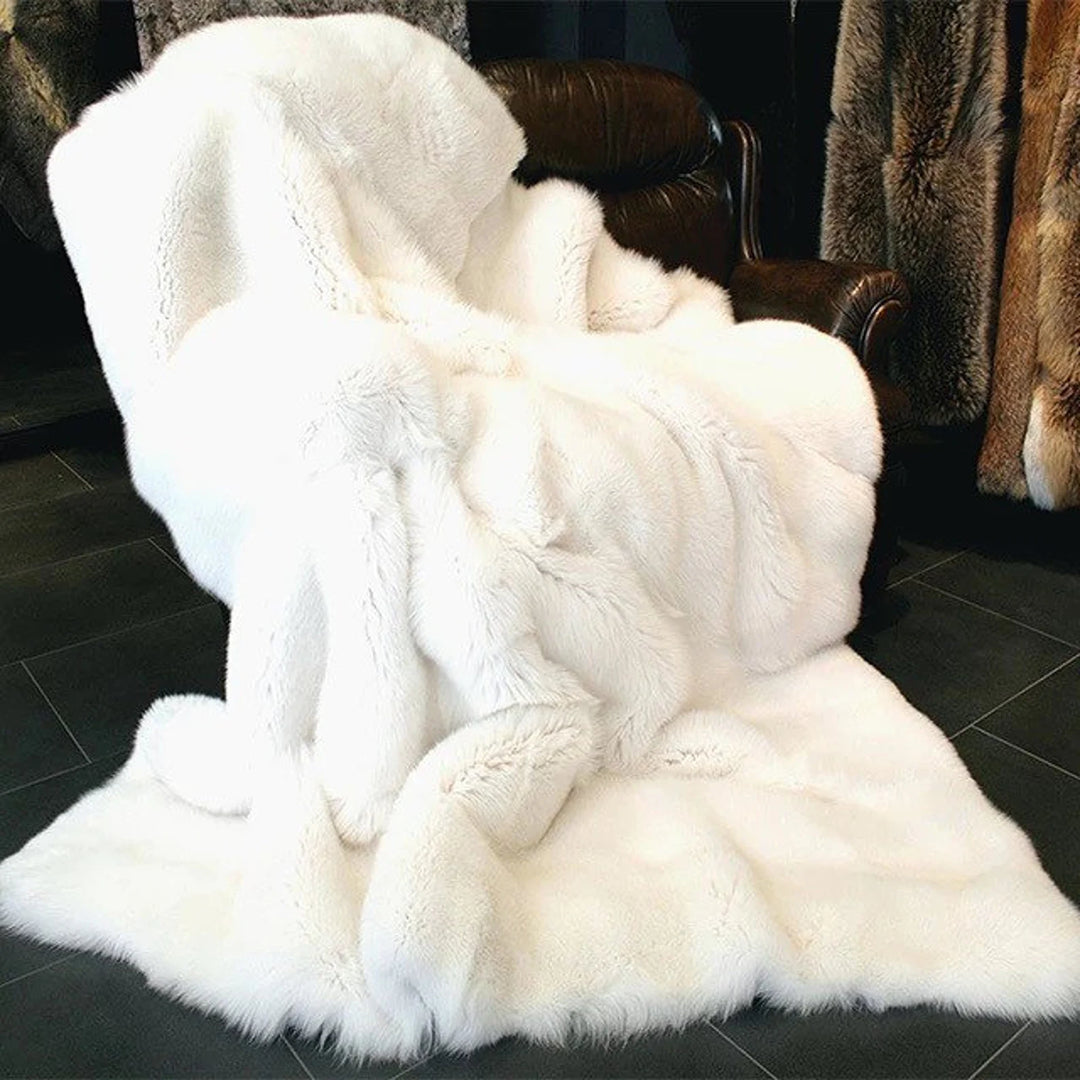 Diga Colmore - Plaid Off White Faux Fur - 170x130cm