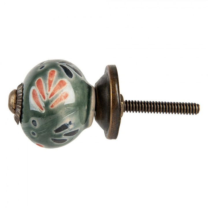 Kastknop Clayre & Eff groen/orange/blauw