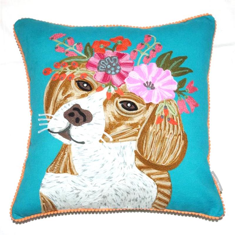 Only Natural kussen "hond" 45x45cm