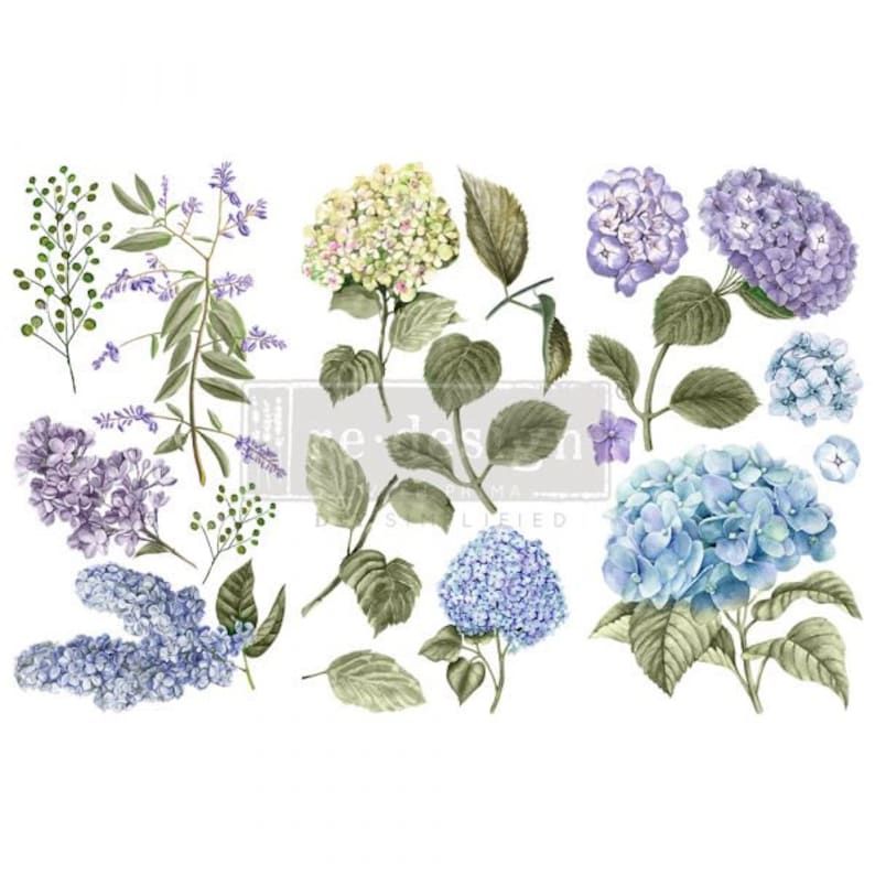 Mini transfer "Mystic Hydrangea" by Redesign with Prima