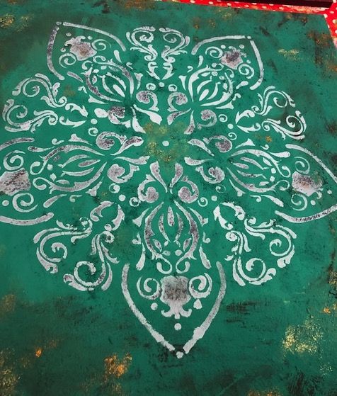 VRIENDINNEN WORKSHOPS -Bohemian mandala wandbord