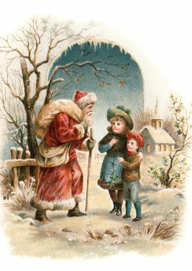 xmas collection - A Vintage christmas - Mint by Michelle decoupage papier