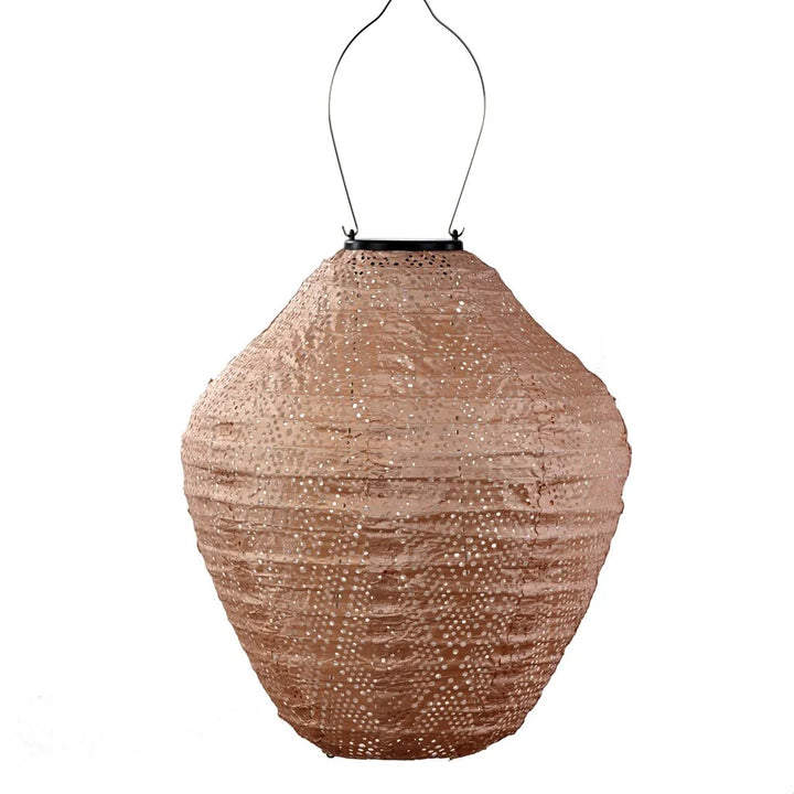 Lumiz Solar Lampion - Jar 30cm Ikat (Pink)