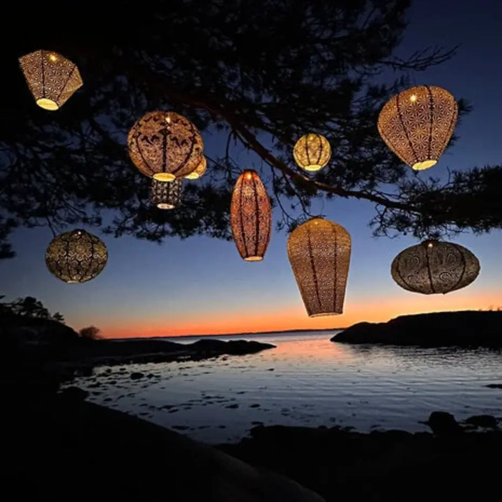 Lumiz Solar Lampion - Drop 28cm Fan (orange)