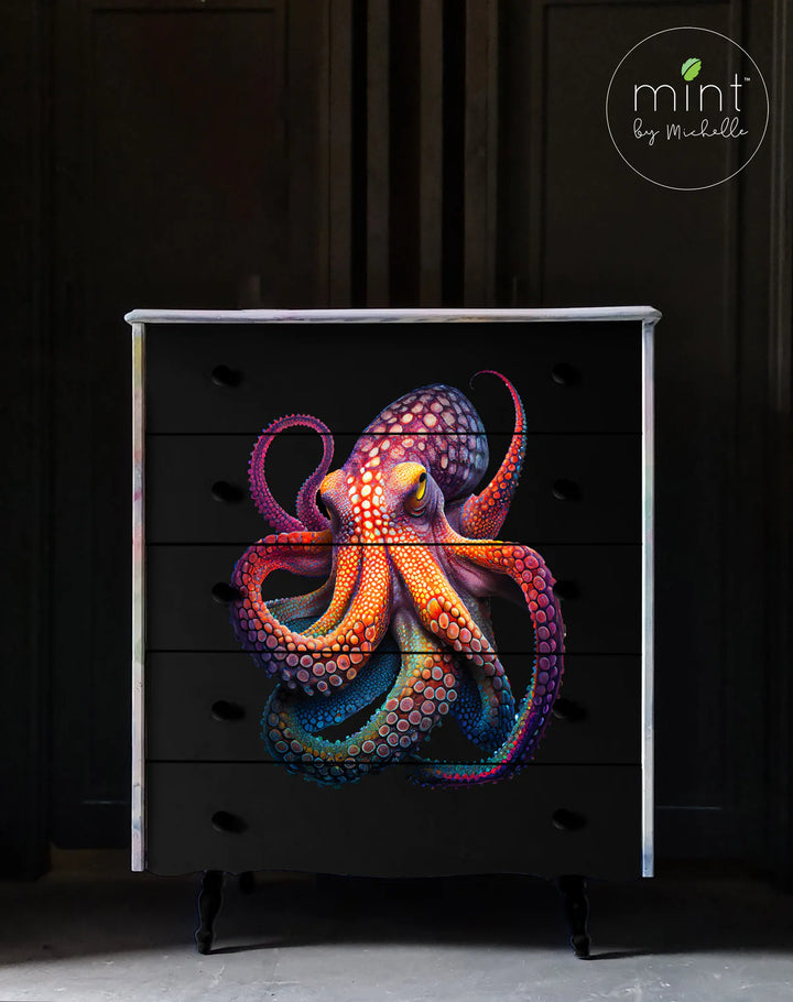 Octopus - Mint by Michelle decoupage papier A1
