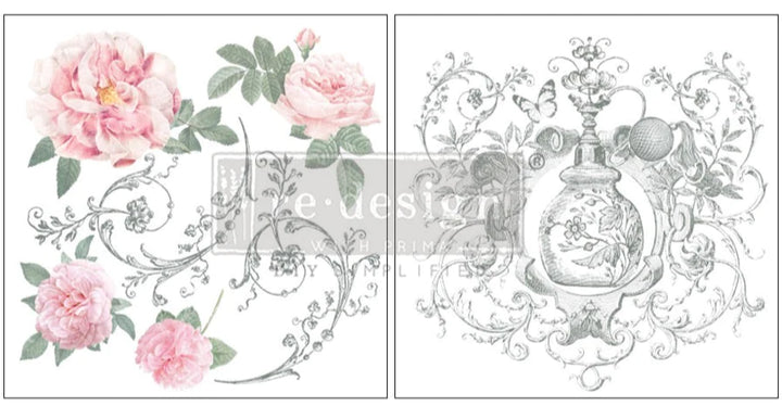 Maxi Transfer "Odeur de rose" by Redesign with Prima
