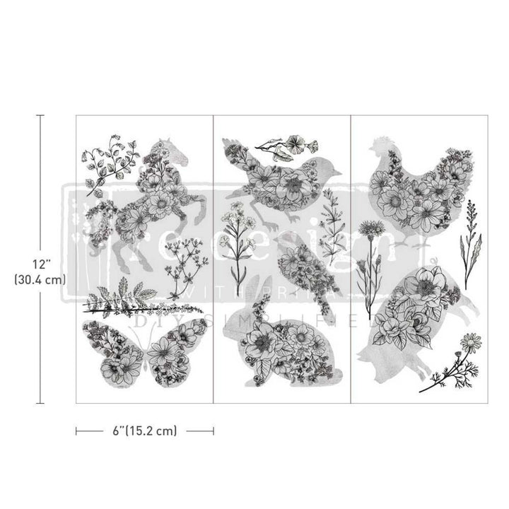 Mini transfer "Scribbled Animals" by Redesign with Prima
