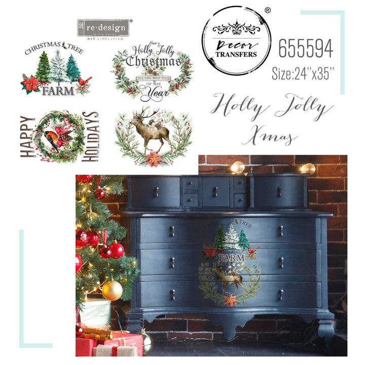 Grote Transfer "Holly jolly XMAS" by Redesign with Prima