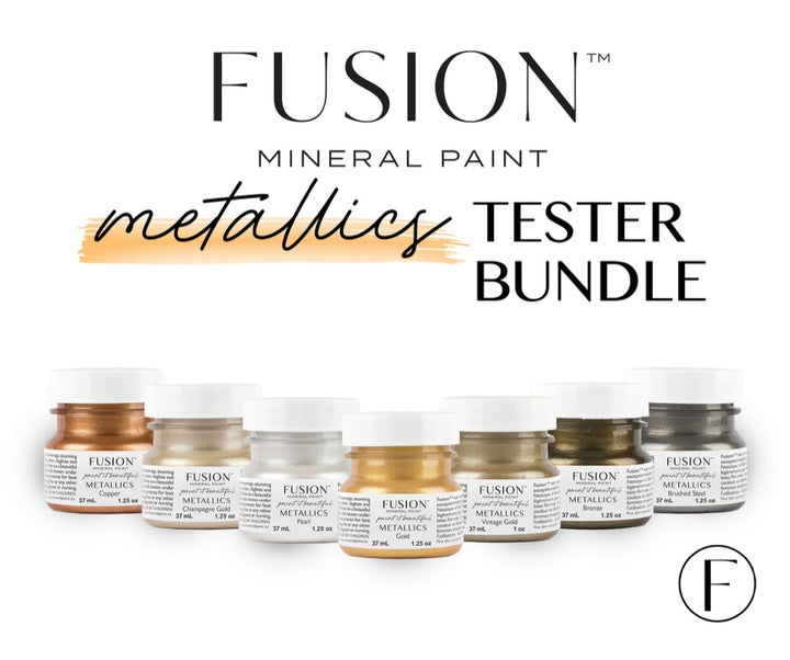 Fusion Mineral Paint Metallics - Gebürsteter Stahl