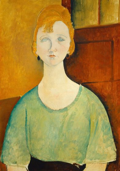 Woman In A Green Top - Mint by Michelle decoupage papier