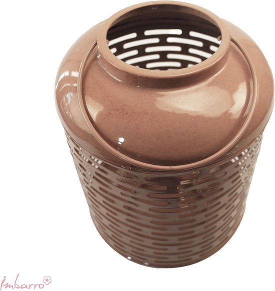 Windlicht Luzia roze XL - Imbarro