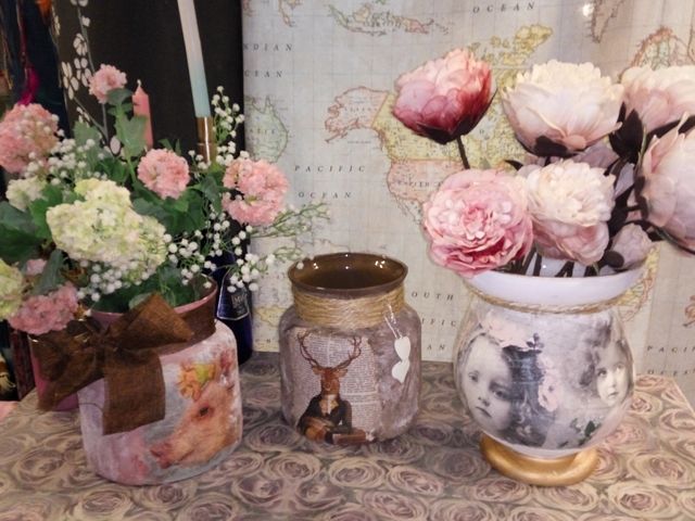 VRIENDINNEN WORKSHOPS - Decoupage Vazen